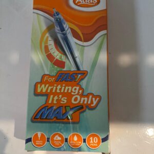blue pen needle tip fast writing